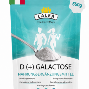 D(+) Galactose - Poudre de galactose (550g) - source d'énergie importante - Galactose le sucre pour le cerveau - sucre simple pour le cerveau - sans additifs indésirables